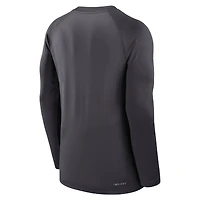 Pull-over léger Nike Georgia Bulldogs Dugout Dri-FIT anthracite pour homme