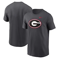 T-shirt Nike pour homme, anthracite, Georgia Bulldogs, Primetime Evergreen Logo