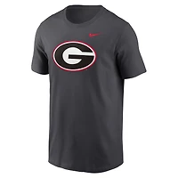 T-shirt Nike pour homme, anthracite, Georgia Bulldogs, Primetime Evergreen Logo