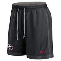 Men's Nike Black/Heather Gray Georgia Bulldogs Player Reversible Shorts