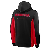 Men's Nike Black/Red Georgia Bulldogs Dri-FIT Game Full-Zip Hoodie Jacket