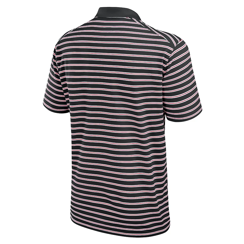 Men's Nike Black/White Georgia Bulldogs Primetime Victory Striped Dri-FIT Polo