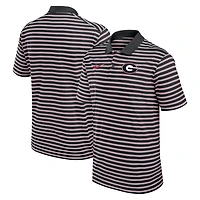 Men's Nike Black/White Georgia Bulldogs Primetime Victory Striped Dri-FIT Polo