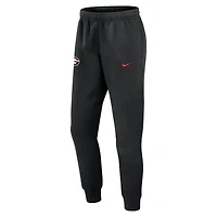 Pantalon de jogging en polaire Nike Georgia Bulldogs Sideline Club pour homme, noir