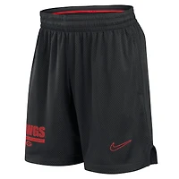Men's Nike Black Georgia Bulldogs 2024 Sideline Performance Mesh Shorts