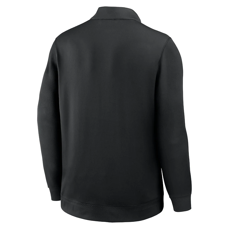 Men's Nike Black Georgia Bulldogs 2025 Coaches Premium Dri-FIT Half-Zip Pullover