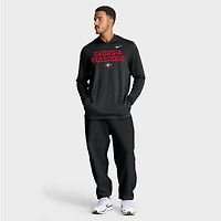 T-shirt à capuche et manches longues Nike Georgia Bulldogs 2025 Sideline Dri-FIT pour homme, noir