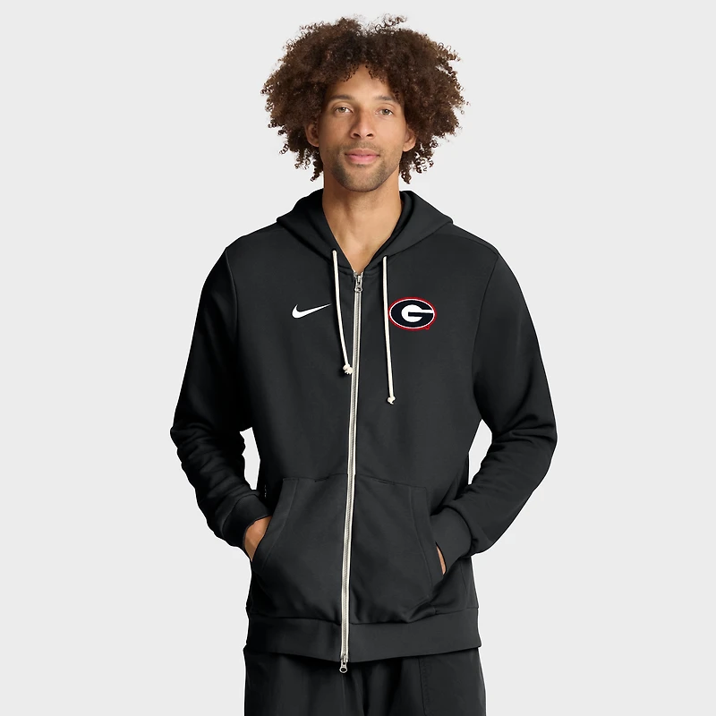 Men's Nike Georgia Bulldogs 2025 Sideline Standard Issue Dri-FIT Full-Zip Hoodie