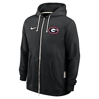 Men's Nike Georgia Bulldogs 2025 Sideline Standard Issue Dri-FIT Full-Zip Hoodie