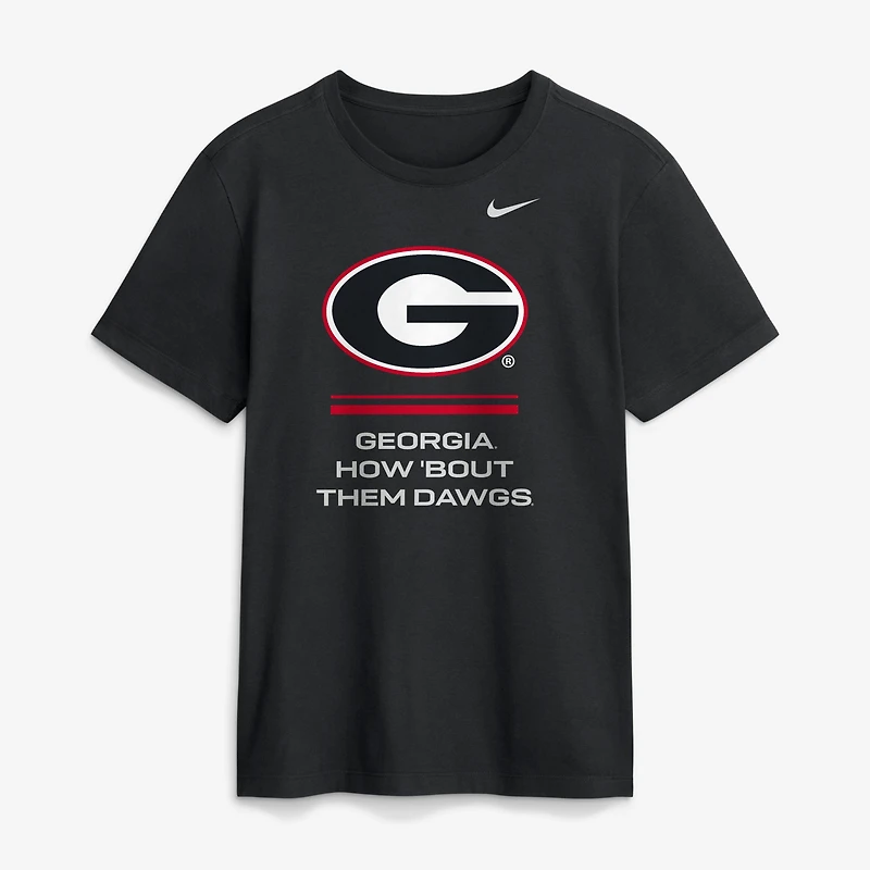 T-shirt Nike Dri-FIT noir pour homme Georgia Bulldogs 2026 Sideline