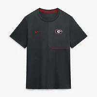 Maillot d'entraîneur Nike noir Georgia Bulldogs 2026 Sideline UV Dri-FIT pour homme