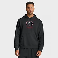 Men's Nike Black Georgia Bulldogs Basketball Two-Hit Club Fleece Pullover Hoodie