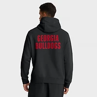 Men's Nike Black Georgia Bulldogs Basketball Two-Hit Club Fleece Pullover Hoodie