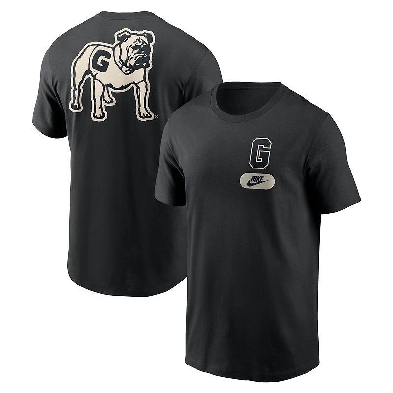 T-shirt Nike noir tendance pour homme des Georgia Bulldogs