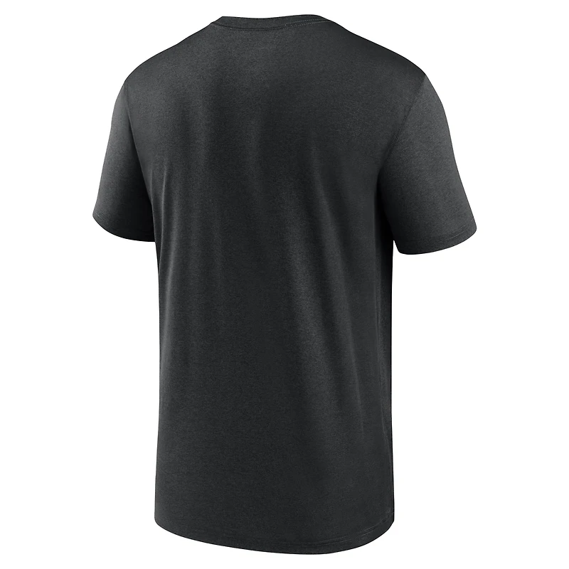 T-shirt de performance Nike Georgia Bulldogs Legend Basketball Icon pour homme, noir