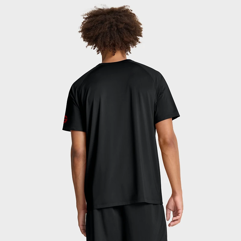 T-shirt Nike Performance Ready Raglan Dri-FIT pour homme, noir, Georgia Bulldogs