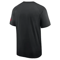 Men's Nike Black Georgia Bulldogs Premium Performance Ready Raglan Dri-FIT T-Shirt
