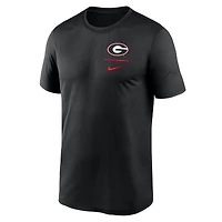 Men's Nike Black Georgia Bulldogs Primary Logo Legend Performance T-Shirt