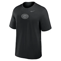 Men's Nike Black Georgia Bulldogs Primary Statement Two-Hit Performance T-Shirt