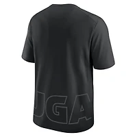 Men's Nike Black Georgia Bulldogs Primary Statement Two-Hit Performance T-Shirt