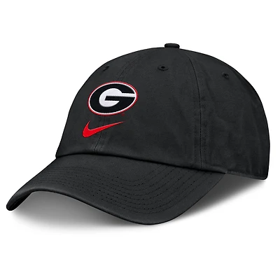 Men's Nike Black Georgia Bulldogs Primetime Club Adjustable Hat