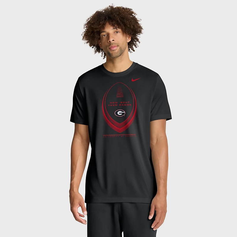Men's Nike Georgia Bulldogs Primetime Legend Football Icon Dri-FIT T-Shirt
