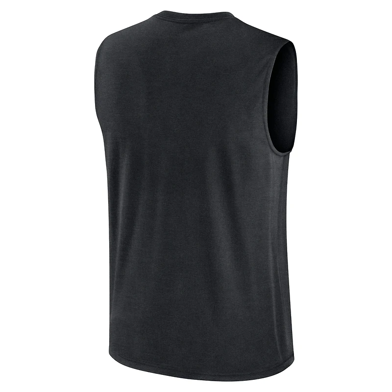 Men's Nike Black Georgia Bulldogs Primetime Legend Mascot Lock Up Performance Muscle Tank Top