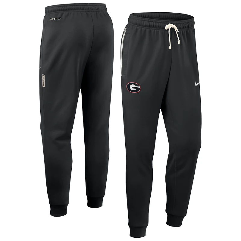 Men's Nike Black Georgia Bulldogs Sideline Standard Issue Dri-FIT Taper Pants