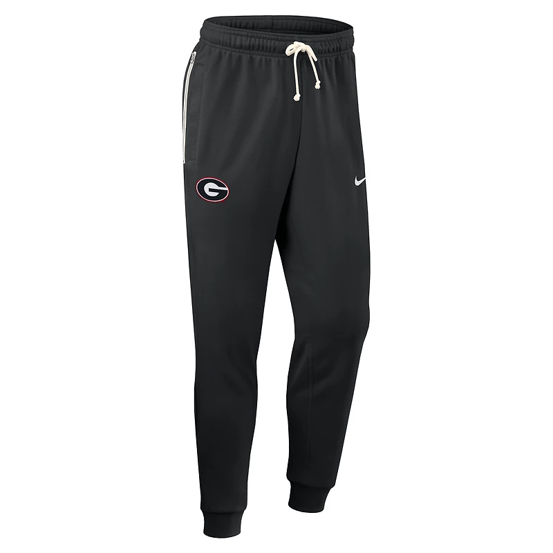 Men's Nike Black Georgia Bulldogs Sideline Standard Issue Dri-FIT Taper Pants