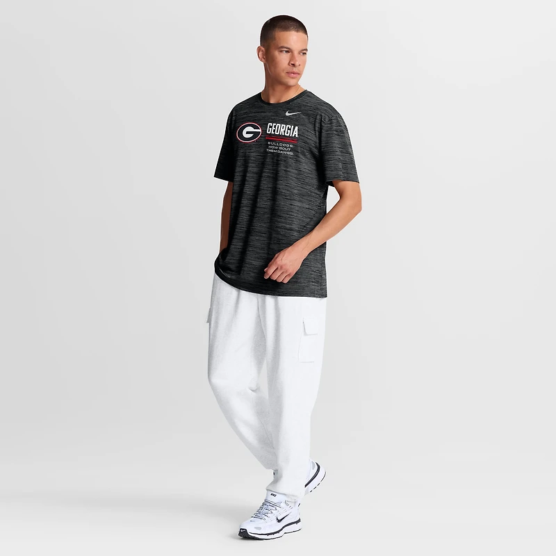 Men's Nike Red Georgia Bulldogs Sideline Velocity Dri-FIT T-Shirt
