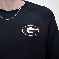 Men's Nike Black Georgia Bulldogs Tech Fleece Raglan Sweatshirt