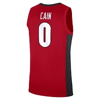 Men's Nike Blue Cain Red Georgia Bulldogs NIL Basketball Replica Player Jersey