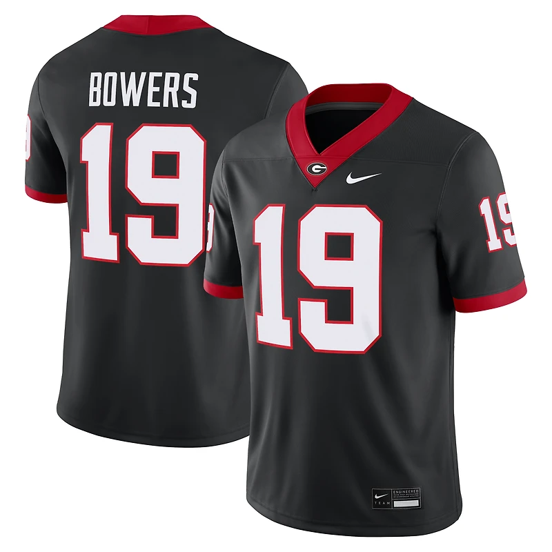Men's Nike Brock Bowers Black Georgia Bulldogs Alternate Alumni Game Jersey