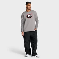 Men's Nike Gray Georgia Bulldogs 2025 Sideline Coach Therma-FIT Long Sleeve T-Shirt