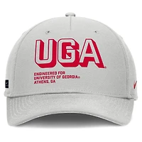 Casquette ajustable Nike grise Georgia Bulldogs 2025 Sideline Dust pour homme
