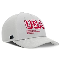 Casquette ajustable Nike grise Georgia Bulldogs 2025 Sideline Dust pour homme
