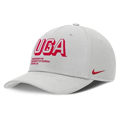 Casquette ajustable Nike grise Georgia Bulldogs 2025 Sideline Dust pour homme