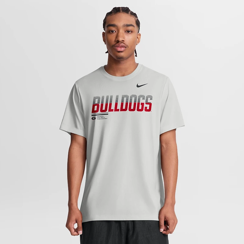 T-shirt Nike rouge Georgia Bulldogs Sideline Legend Dri-FIT pour homme