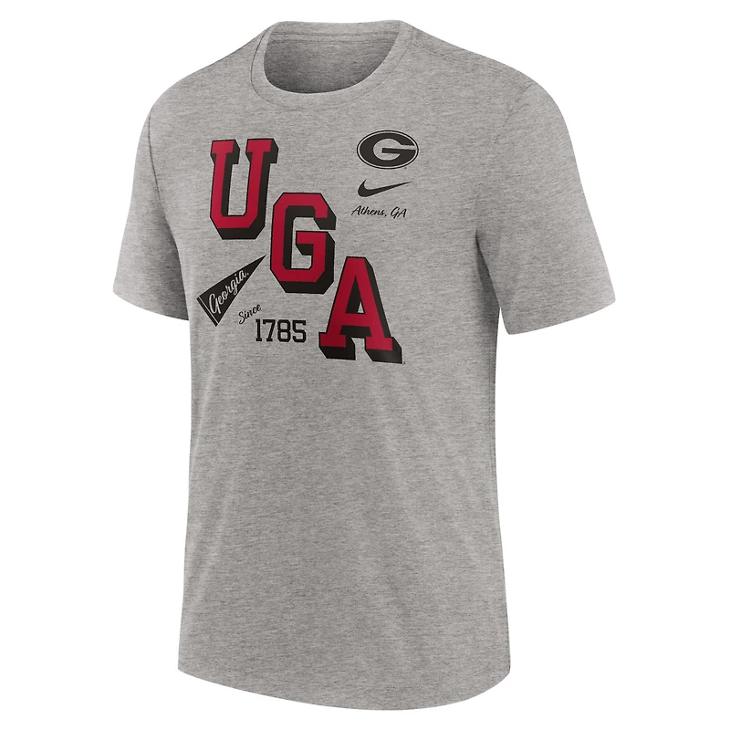 T-shirt à trois mélanges Nike pour hommes, gris chin