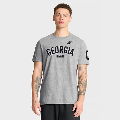 Men's Nike Heather Gray Georgia Bulldogs Legacy Arch T-Shirt