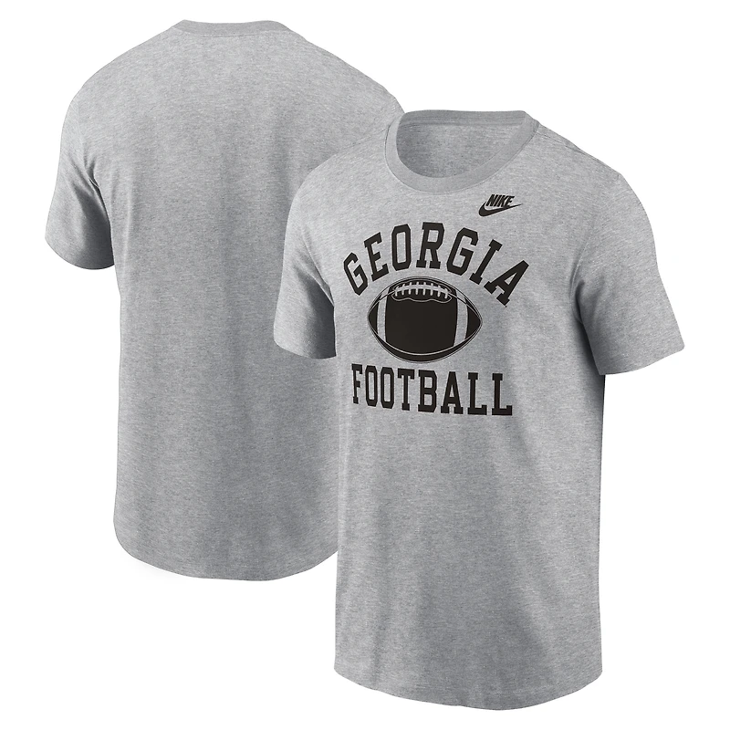 T-shirt Nike gris chiné Georgia Bulldogs Legacy Football Icon pour homme