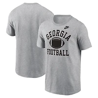 T-shirt Nike gris chiné Georgia Bulldogs Legacy Football Icon pour homme