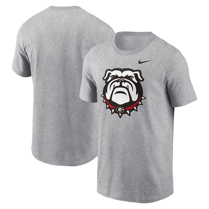 T-shirt Nike gris chiné avec logo alternatif des Georgia Bulldogs pour hommes