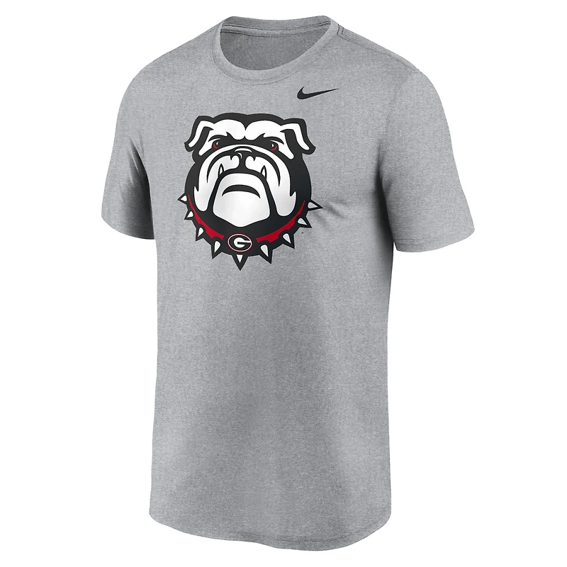 Men's Nike Heather Gray Georgia Bulldogs Primetime Legend Alternate Logo T-Shirt