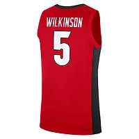 Maillot réplique de basketball Nike Jeremiah Wilkinson rouge Georgia Bulldogs pour homme