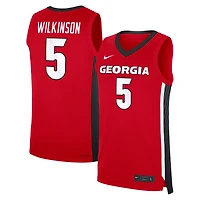 Men's Nike Jeremiah Wilkinson Red Georgia Bulldogs NIL Basketball Replica Jersey