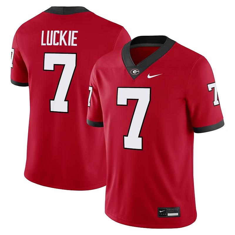 Men's Nike Lawson Luckie Red Georgia Bulldogs Game Football Jersey