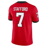 Men's Nike Matthew Stafford Red Georgia Bulldogs Player Game Jersey