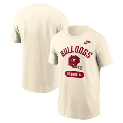 T-shirt homme Nike Natural Georgia Bulldogs Legacy Arch Helmet