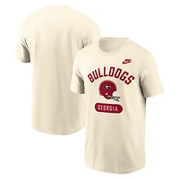 T-shirt homme Nike Natural Georgia Bulldogs Legacy Arch Helmet
